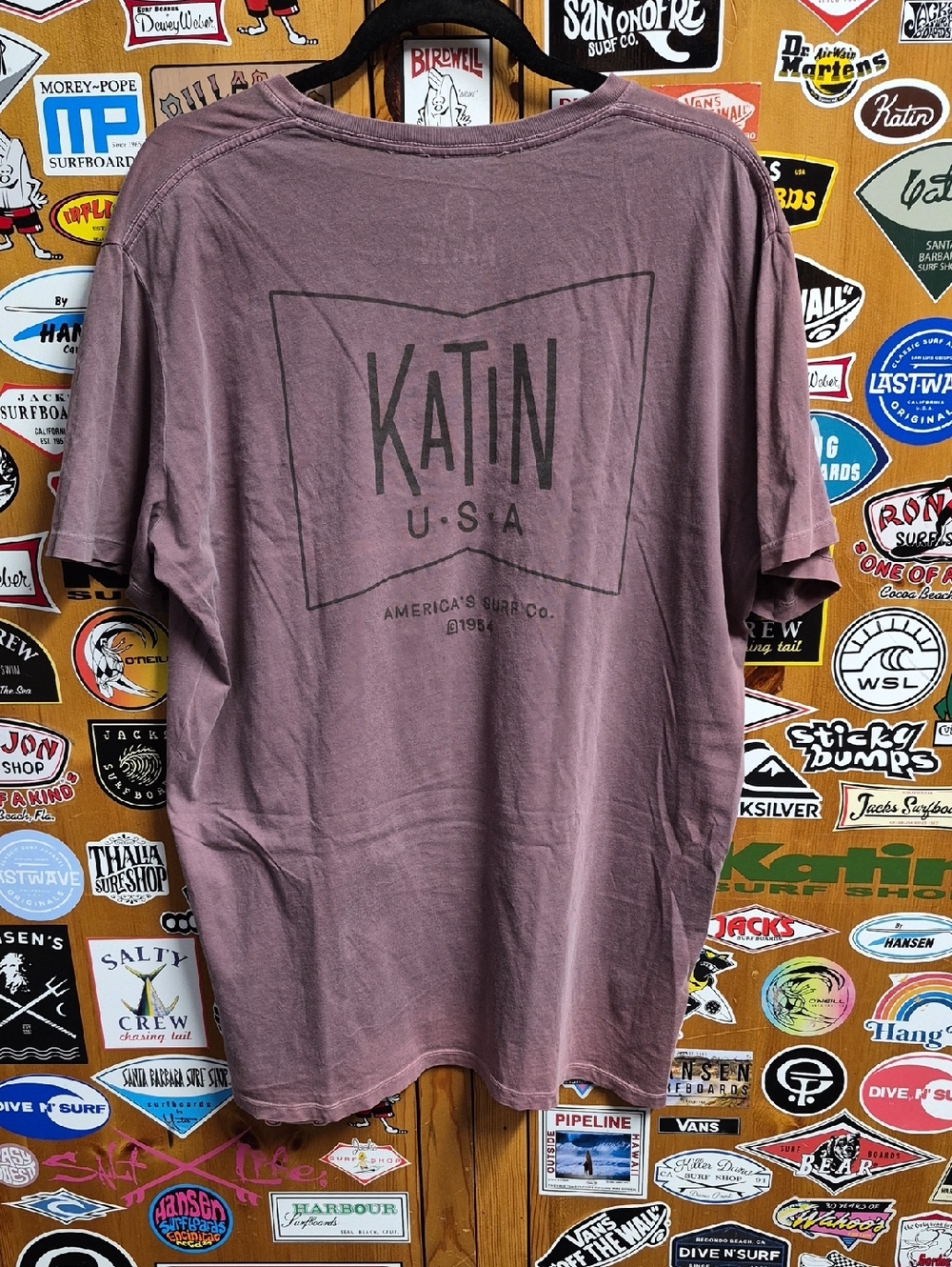 Katin Mauve Short Sleeve Tee with Black Back Logo